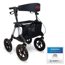 LUFTBEREIFTER Gelände Outdoor Reise Rollator*große Räder 3x faltbar AT51036-9kg