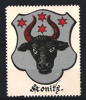 Reklamemarke konitz wappen - konitz,,