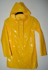 Hoch Glanz Regenjacke + Kapuze