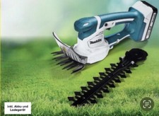 Makita Akku Grasschere Rasenkantenschneider Heckenschere m. Akku & Ladegerät