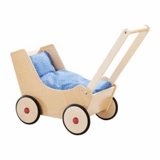 HABA Puppenwagen Natur, Spielzeug, Holzspielzeug, Puppe Wagen, Holz, 57 cm