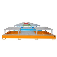 Auffangwanne für 3 x IBC / 2