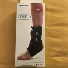 AIRCAST® AIRGO PLUS Sprunggelenkorthese - schwarz - Gr L -rechts - neu
