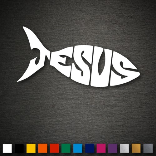 14029 jesus fisch aufkleber - jesus,