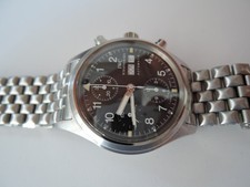 IWC 3706 Deutscher Tag Tritium Pyramidenband Datum Deutscher Tag Fliegerchrono