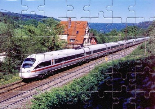 Eisenbahn kinder puzzle - eisenbahn, kinder-puzzle