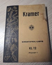 Kramer Schlepper KL12 Ersatzteilliste 