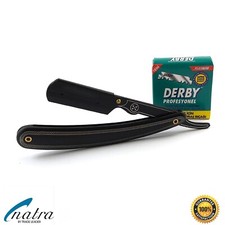 Rasiermesser + 100 DERBY Professional Rasierklingen Rasierer Rasur Razor NATRA