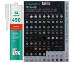 Ramsauer 450 Sanitärsilikon Fugen Dichtstoff Silicon Dichtmasse 310ml Kartusche