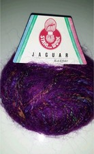 Wolle Strickwolle Jaguar Kid Effekt  Mohair in lila bunt meliert Wollpaket 325g 