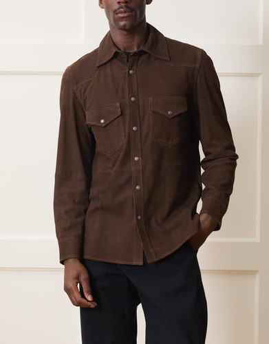 Herren dunkelbraune wildleder - herren,