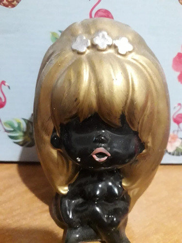 Vintage keramik figur puppe - vintage,