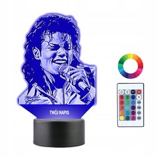 3D LED Nachtlampe Michael Jackson mit Namen