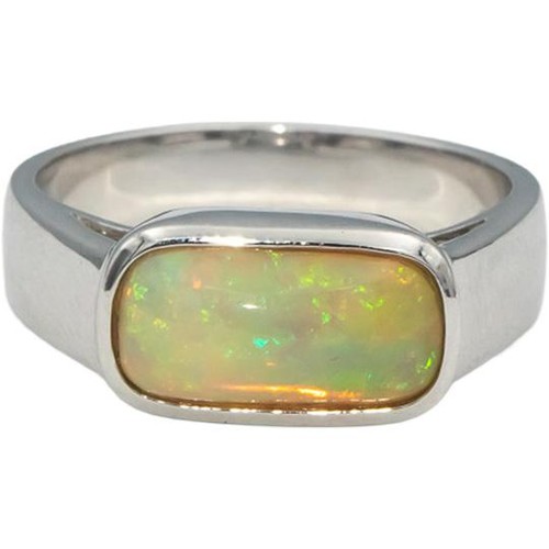 14k weißgold cabochonschliff - 14k,