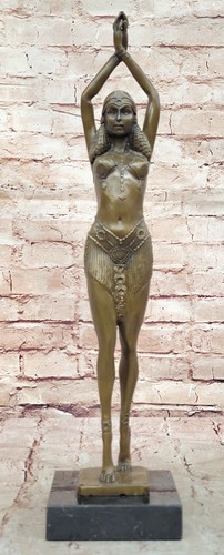 Signierte bronze art - art, nouveau