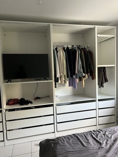 Kleiderschrank weiß gebraucht - kleiderschrank,
