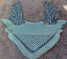 Fliegenhaube /Fliegenmütze/Fliegenohren Pferd/HANDMADE mit Strass