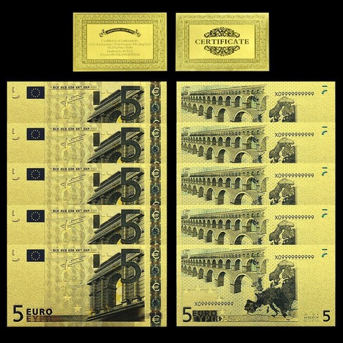 Stück 5 euro scheine - ,