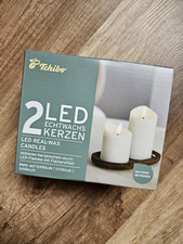 4 LED Echtwachskerzen Von TCHIBO 
