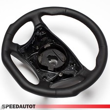 TAUSCH ABGEFLACHT Lederlenkrad Schwarz Lenkrad Mercedes S-Klasse W 220