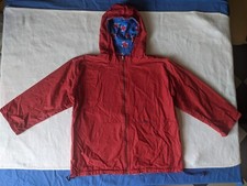 Maas Naturwaren: dünne JACKE mit Kapuze, rot, 100 % Biobaumwolle, Größe 128