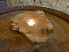 Teelichthalter aus Pflaumenbaumholz Holz 24 x 22 cm 7 cm hoch Pflaumenholz