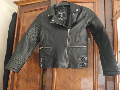 Lederjacke mädchen 152 - lederjacke,