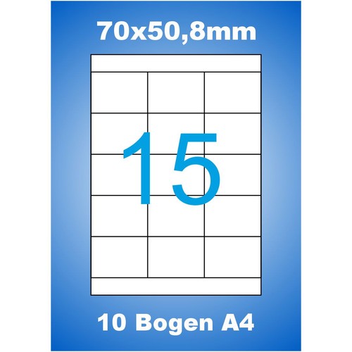 Universal etiketten 70x50 - universal, mm