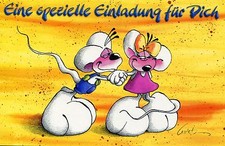 Diddl-Einladungskarte