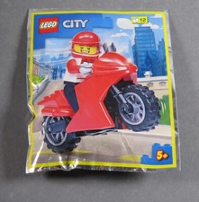 LEGO® City Motorrad mit Figur rot  Polybag Limited Edition OVP Feuerwehr