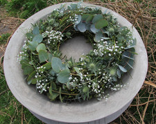 Kranz 30 cm Eukalyptus grün