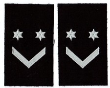 1 Paar Abzeichen Polizei Polen ZOLL Rangabzeichen Dienstgrad Rang Unbenutzt 