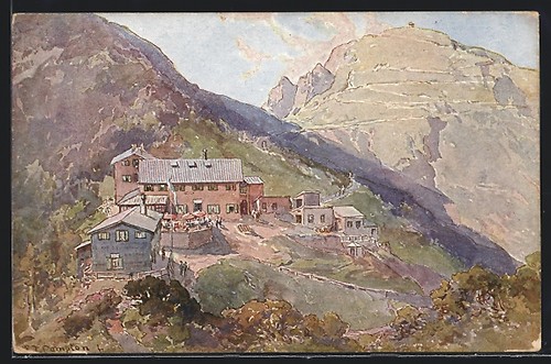 Künstler edward theodore - künstler-ak,