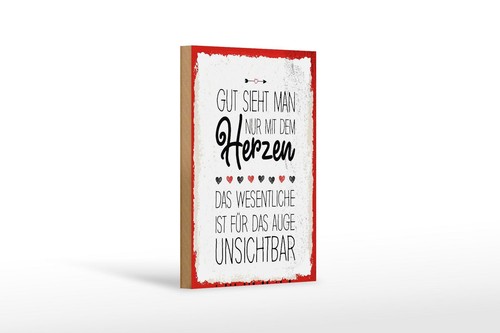 Holzschild spruch gut sieht - holzschild,