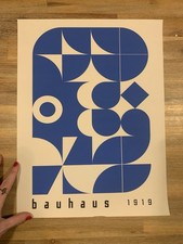 Poster Druck Blau