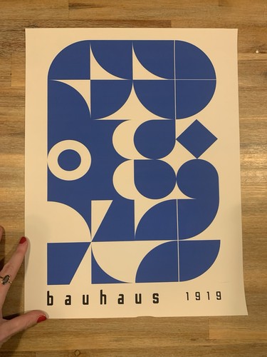Poster druck blau - poster,