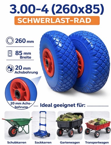 Rad 260mm sackkarrenrad - 260mm,