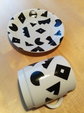 Tirschenreuth Set Tasse, Untertasse, 80iger, Design, Bavaria, Made in Germany