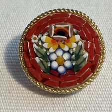 Mikromosaik  Brosche aus