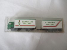 Wiking 426 Lastzug mit Tandemanhänger Blumen aus Holland  in OVP Fotos