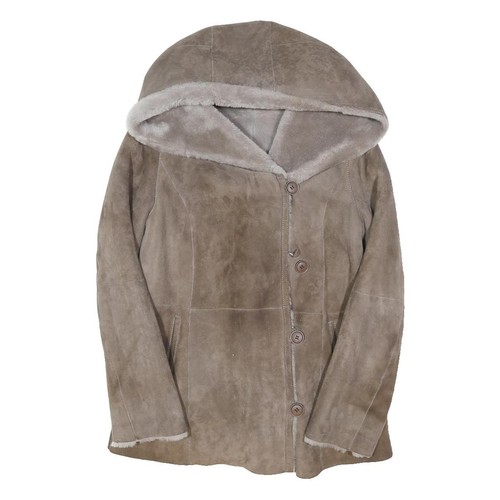 Damen beige kapuzenknopfjacke - damen,