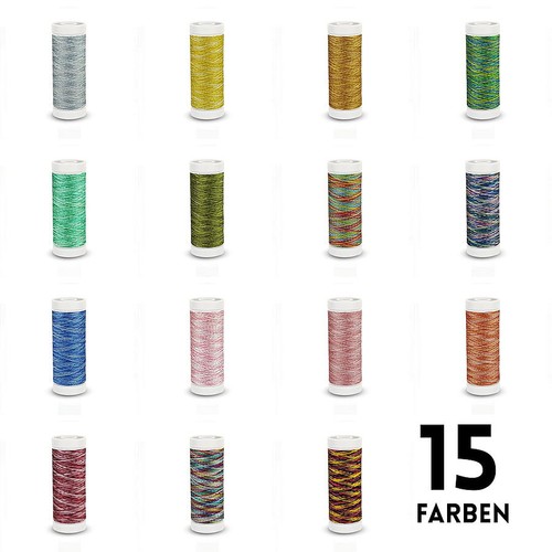 Nähgarn multicolor seidig - nähgarn,