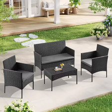 Rattan Gartenmöbel Set 2