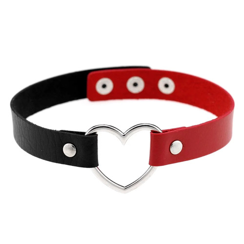 Halsband red heart - halsband,