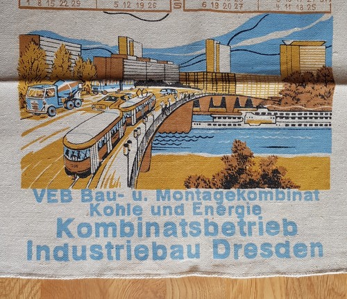 Ddr stoffkalender veb - stoffkalender,