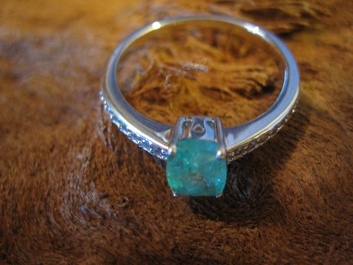 Smaragd silber ring der - smaragd,
