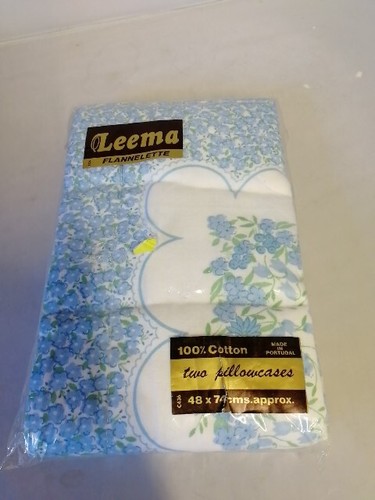 Leema flanell blau - blau, blumen