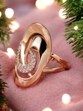 EDLES Frau Ring Rosegold Echte