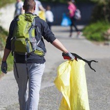 Müllsammler Greifer