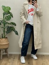 Langer Trenchcoat Beige